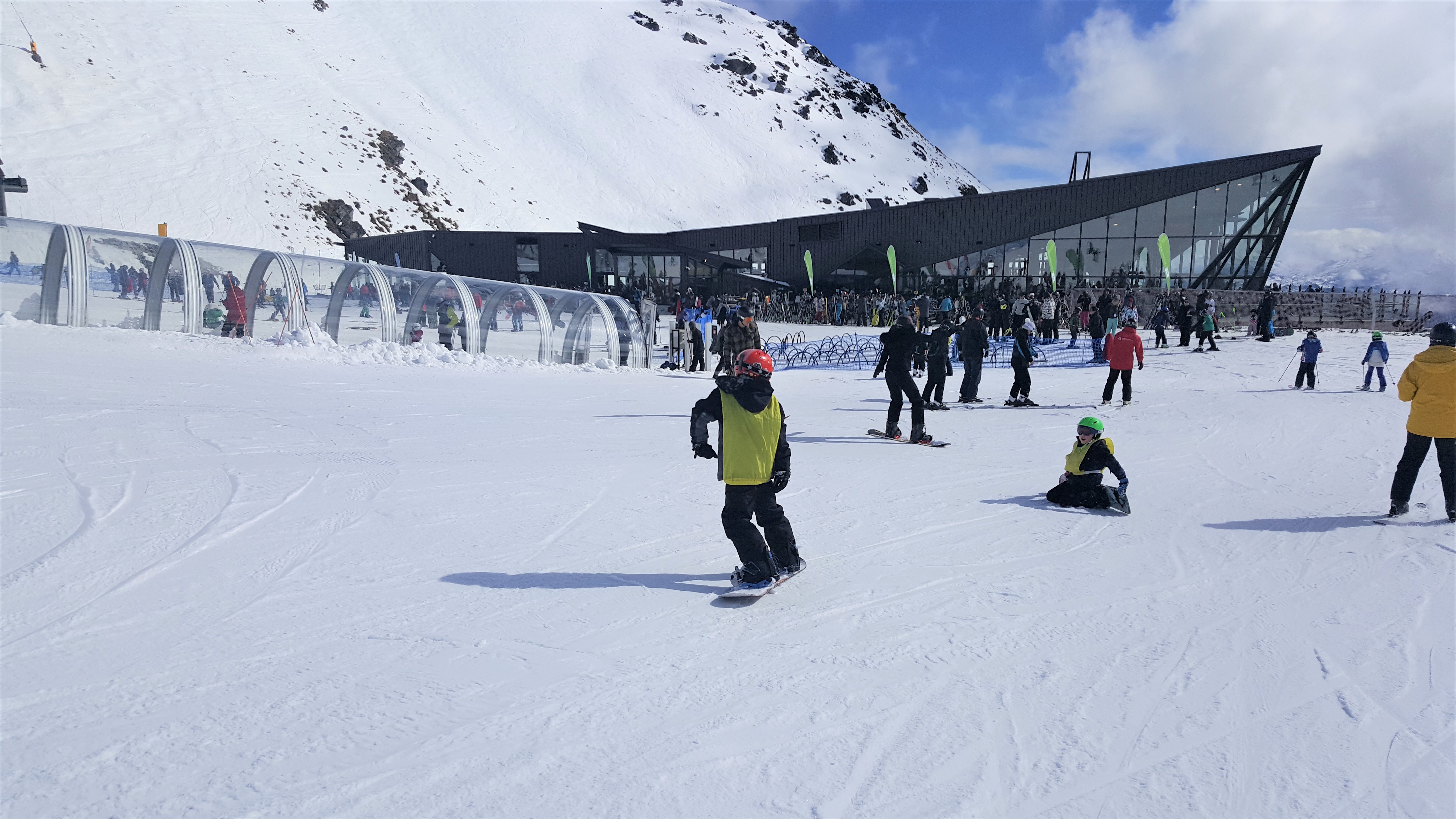 Learning to ski in New Zealand