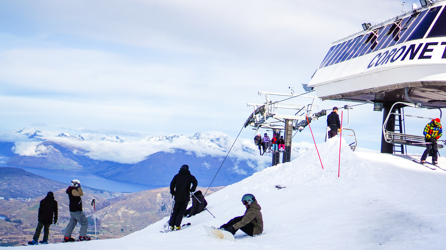 Coronet Express skiing views